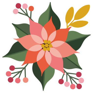  Yeşil yapraklı kırmızı noktalı çiçek