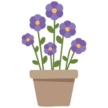  Şirin ve güzel küçük dekoratif çiçek vektörü