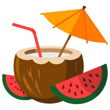  Tropik Hindistan cevizi yapraklı yaz klip tasarımı