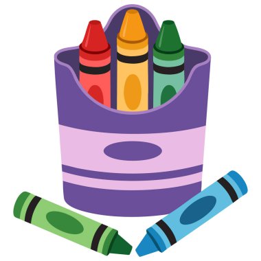  Çocuklar için renkli boya kalemleri kutusu