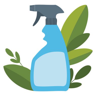 Yapraklı organik temizlik ürünü