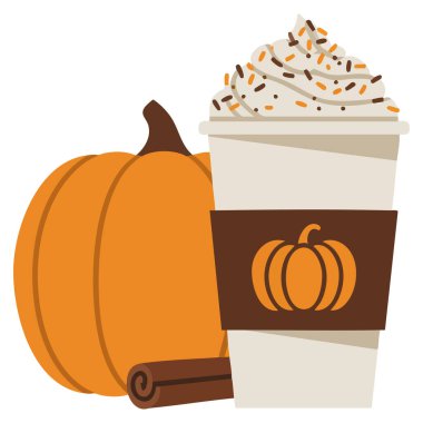 Balkabağı baharatlı sonbahar arka plan sahnesi