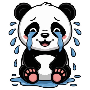 Ağlayan panda üzgün hayvan taşıyıcısı