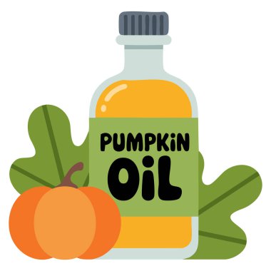 Cam şişede balkabağı yağı