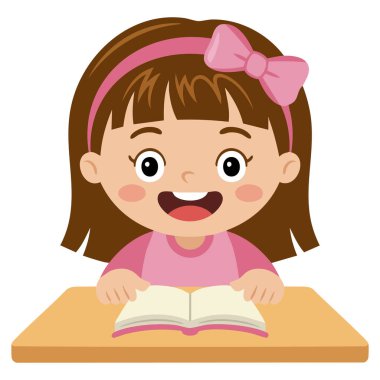 Hardworking boy raising hand