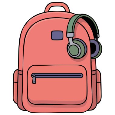 Eğitim dönüşü illüstrasyonu beyaz arkaplanda izole edilmiş vektör çizimi