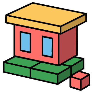 tuğla duvar desenli karalama beyaz arkaplana izole vektör çizer