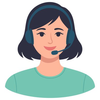 Müşteri hizmetleri beyaz arkaplana izole edilmiş vektör illüstrasyonunu karalamaya yardım eder