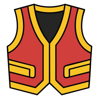 Moda kıyafetleri tasarımı beyaz arkaplanda izole edilmiş vektör çizimi