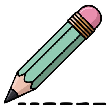 yaratıcı eğitim renkli kalem tasarımı beyaz arkaplanda izole edilmiş vektör çizimi