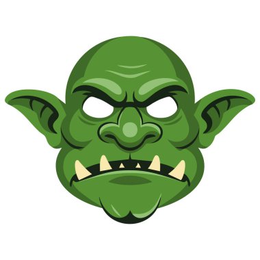 Dev maskeli doğum günü partisi vektörü