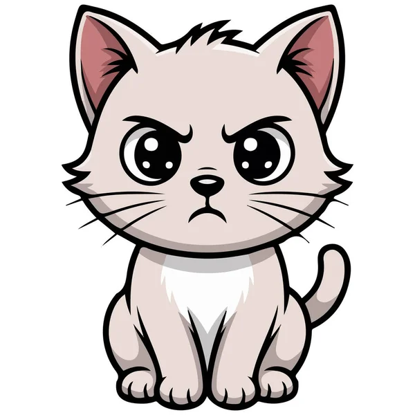 Furious feline character design suitable for digital media and product marketing