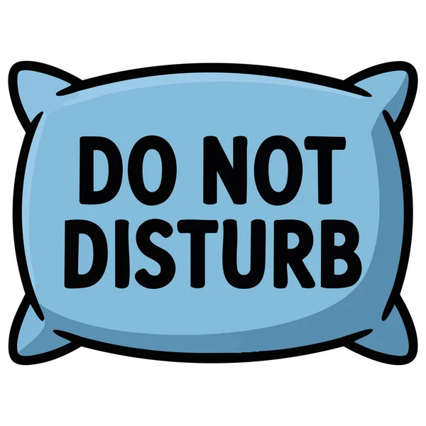 Do not disturb sign doodle vector illustration isolated white background