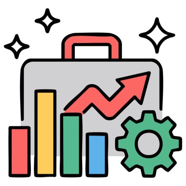 Profesyonel kariyer geliştirme vektör simgesi beyaz arkaplanda izole edilmiş vektör çizimi