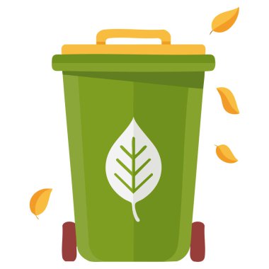 İzole edilmiş vektör illüstrasyonunun geri dönüşümü ile çevresel sürdürülebilirlik