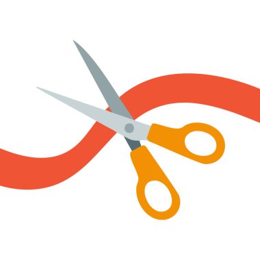 Kurdele resmi olay vektörünü kesme aracı