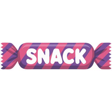 Tereyağlı patlamış mısır tuzlu abur cubur çizgi film vektör ikonu beyaz arka planda izole