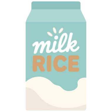 Süt şişesi yulaf ezmesi çizgi filmi beyaz arka planda izole edilmiş vektör çizimi