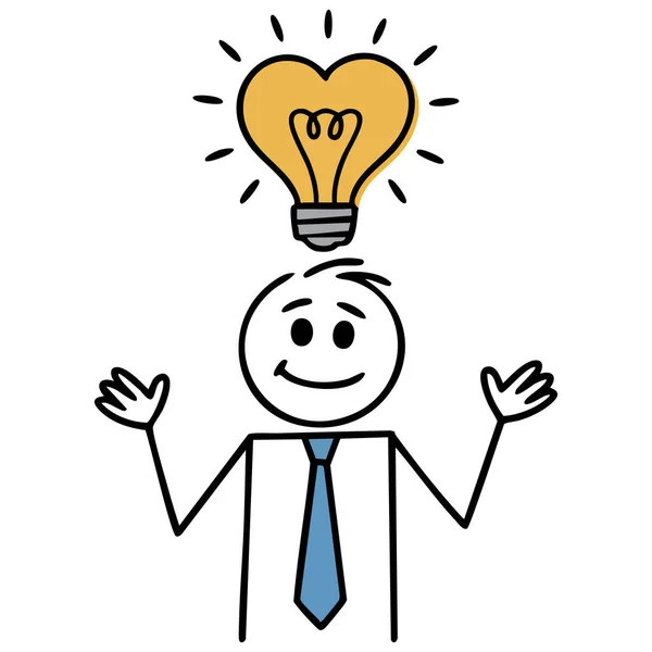 Düşünen çizer vektör çizimi izole edilir.