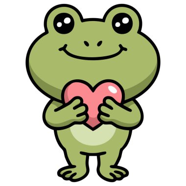 Kurbağa karakteri eşsiz yaratıcı kavram beyaz arkaplanda izole edilmiş vektör çizimi