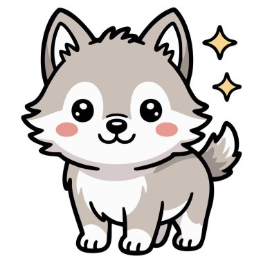 Dalgalanan kedi beyaz arka planda izole edilmiş eşsiz yaratıcı konsept vektör çizimi