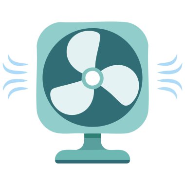 Yazdırma arkaplanları için elektirikli fan vantilatör vektör çizimi