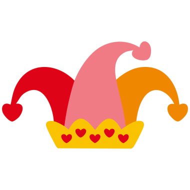 Soytarı şapka vektör illüstrasyonu geleneksel Alman karnaval kostüm aksesuarı