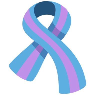 Beyaz arkaplanda sonbahar eşarbı eşsiz yaratıcı kavram izole edilmiş vektör çizimi