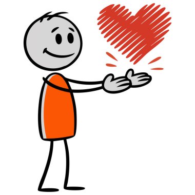 Mutlu aşk kariyeri karalama stili vektör çizimi nesnesi izole edilmiş el çizimi