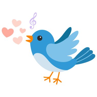 Şarkı söyleyen eşsiz yaratıcı konsept beyaz arka planda izole edilmiş vektör çizimi