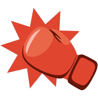 Beyaz arkaplanda boks eşleşmesi kavramı izole edilmiş vektör çizimi