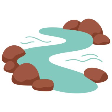 Basamak Taşları simgesi Clipart avatar logotype izole edilmiş illüstrasyon beyaz arkaplan üzerinde vektör illüstrasyonu