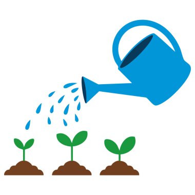 Sulama, toprak tarımından elde edilen genç bitkilerin üzerine su dökebilir.