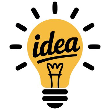 Beyaz arkaplan vektör illüstrasyonunda renkli tasarım ampul ışığı simgesi beyaz arkaplanda izole edilmiş vektör illüstrasyonuName