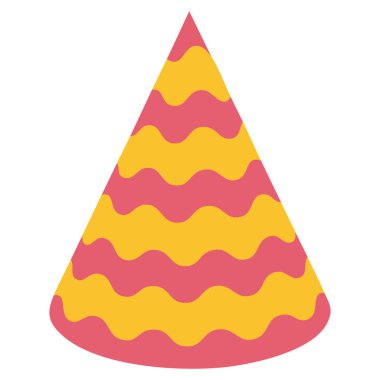 parti şapkalarının farklı tasarımları basit illüstrasyon klipleri beyaz arkaplanda izole edilmiş sanat vektörü illüstrasyonu