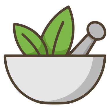 Şeffaf arkaplan premium kalite sembolleri düz renk simgesi üzerindeki kase vektör illüstrasyonu