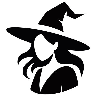 İzole cadılar bayramı cadı gizleme vektör illüstrasyon tasarımı beyaz arkaplan