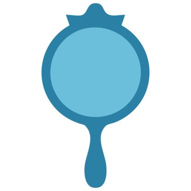 ayna simgesi izole edilmiş beyaz arkaplan vektör illüstrasyonu