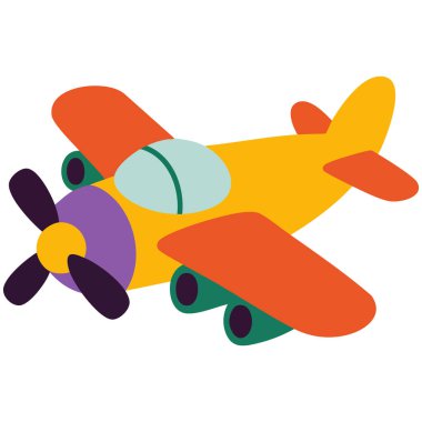 Sade beyaz arkaplan izole vektör illüstrasyon tasarımı üzerinde soyut sevimli oyuncak