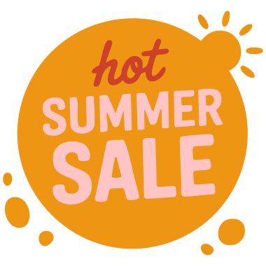 Evrensel indirimli poster satış lideri sıcak yaz en iyi kalite etiket vektörü