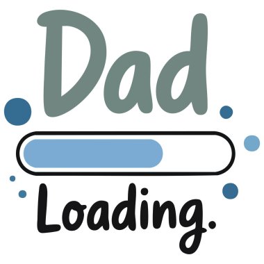 Baba bebek yeni bir hayat yüklüyor. Yakında cinsiyet belirleyecek. Sembolik vektör çizimi.