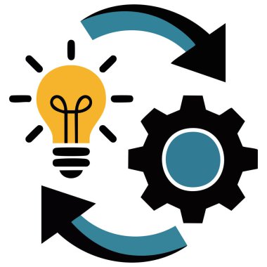 Renkli biçim uygulama basamağı vektör çizimi beyaz arkaplanda izole edildi