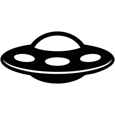 Ticari iş için uygun uzay gemisi vektör simgesi beyaz arkaplanda kolayca düzenlenebilir