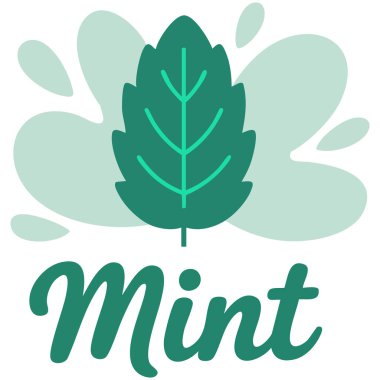 Nane yaprakları simgesi beyaz arkaplan vektörü illüstrasyonunda izole edildi