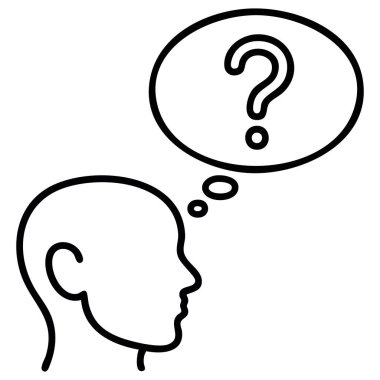 Beyazda izole edilmiş ticari işler için sıklıkla sorulan soru vektör simgesi