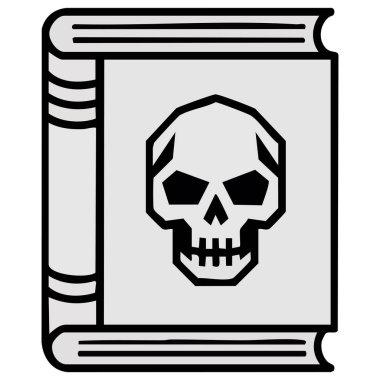 Cadılar Bayramı temalı kitap vektörü simgesi ticari iş için uygun kolayca düzenlenebilir izole edilmiş