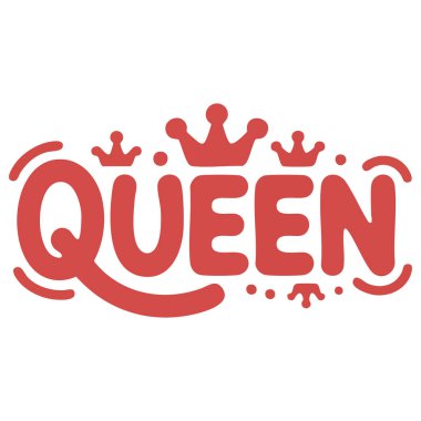 Kraliyet Kraliçesi için karikatür altın taç ikonu. Beyaz arka planda izole edilmiş çocuk odası posterleri tasarımı için kart karalama vektörü çizimi.