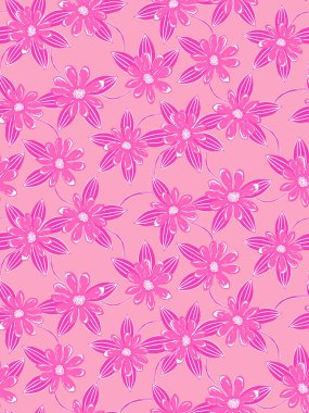 Çiçeklerle kusursuz bir arka plan. vektör çizimi tasarımı