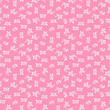 Pembe çiçekli pürüzsüz desen.