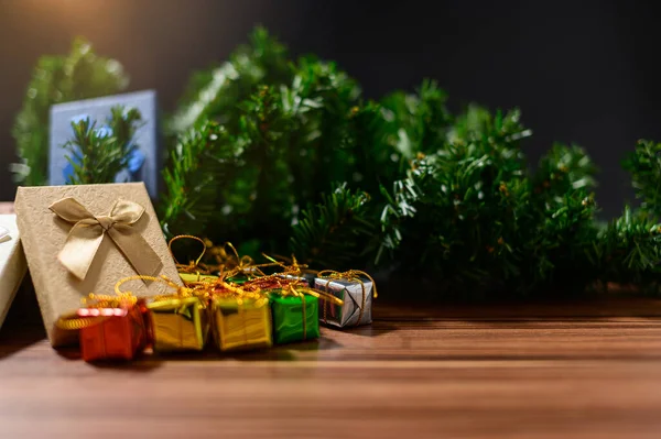 Подарочная Коробка Рождеством — стоковое фото